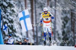 27.11.2021, Ruka, Finland (FIN): Leo Johansson (SWE) - FIS world cup cross-country, 15km men, Ruka (FIN). www.nordicfocus.com. © Thibaut/NordicFocus. Every downloaded picture is fee-liable.