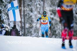 27.11.2021, Ruka, Finland (FIN): Lucas Chanavat (FRA) - FIS world cup cross-country, 15km men, Ruka (FIN). www.nordicfocus.com. © Thibaut/NordicFocus. Every downloaded picture is fee-liable.