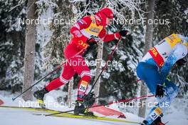 26.11.2021, Ruka, Finland (FIN): Ivan Yakimushkin (RUS), Juuso Haarala (FIN), (l-r)  - FIS world cup cross-country, individual sprint, Ruka (FIN). www.nordicfocus.com. © Modica/NordicFocus. Every downloaded picture is fee-liable.