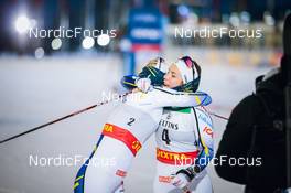 26.11.2021, Ruka, Finland (FIN): Maja Dahlqvist (SWE), Johanna Hagstroem (SWE), (l-r)  - FIS world cup cross-country, individual sprint, Ruka (FIN). www.nordicfocus.com. © Modica/NordicFocus. Every downloaded picture is fee-liable.