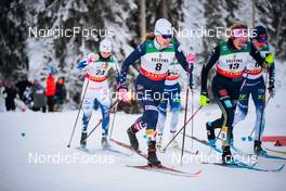 26.11.2021, Ruka, Finland (FIN): Krista Parmakoski (FIN), Laura Gimmler (GER), (l-r) - FIS world cup cross-country, individual sprint, Ruka (FIN). www.nordicfocus.com. © Modica/NordicFocus. Every downloaded picture is fee-liable.