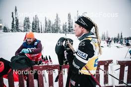 26.11.2021, Ruka, Finland (FIN): Jessie Diggins (USA) - FIS world cup cross-country, individual sprint, Ruka (FIN). www.nordicfocus.com. © Modica/NordicFocus. Every downloaded picture is fee-liable.