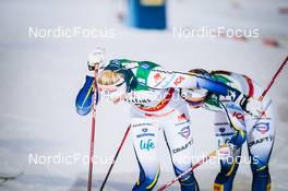 26.11.2021, Ruka, Finland (FIN): Maja Dahlqvist (SWE), Johanna Hagstroem (SWE) - FIS world cup cross-country, individual sprint, Ruka (FIN). www.nordicfocus.com. © Modica/NordicFocus. Every downloaded picture is fee-liable.
