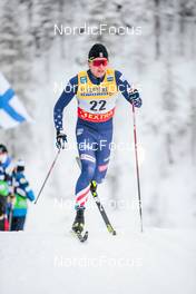 26.11.2021, Ruka, Finland (FIN): Luke Jager (USA) - FIS world cup cross-country, individual sprint, Ruka (FIN). www.nordicfocus.com. © Modica/NordicFocus. Every downloaded picture is fee-liable.