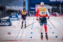 26.11.2021, Ruka, Finland (FIN): James Clinton Schoonmnaker (USA), Haavard Solaas Taugboel (NOR), (l-r)  - FIS world cup cross-country, individual sprint, Ruka (FIN). www.nordicfocus.com. © Modica/NordicFocus. Every downloaded picture is fee-liable.