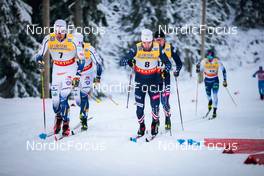 26.11.2021, Ruka, Finland (FIN): Marcus Grate (SWE), Ben Ogden (USA) - FIS world cup cross-country, individual sprint, Ruka (FIN). www.nordicfocus.com. © Modica/NordicFocus. Every downloaded picture is fee-liable.