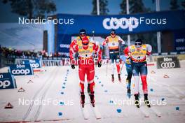 26.11.2021, Ruka, Finland (FIN): Alexander Terentev (RUS), Erik Valnes (NOR) - FIS world cup cross-country, individual sprint, Ruka (FIN). www.nordicfocus.com. © Modica/NordicFocus. Every downloaded picture is fee-liable.