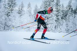 28.11.2021, Ruka, Finland (FIN): Antoine Cyr (CAN) - FIS world cup cross-country, pursuit men, Ruka (FIN). www.nordicfocus.com. © Modica/NordicFocus. Every downloaded picture is fee-liable.