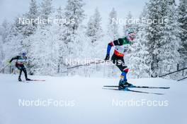 28.11.2021, Ruka, Finland (FIN): Lucas Boegl (GER), Michal Novak (CZE), (l-r)  - FIS world cup cross-country, pursuit men, Ruka (FIN). www.nordicfocus.com. © Modica/NordicFocus. Every downloaded picture is fee-liable.