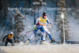 28.11.2021, Ruka, Finland (FIN): Kerttu Niskanen (FIN), Moa Olsson (SWE), (l-r)  - FIS world cup cross-country, pursuit women, Ruka (FIN). www.nordicfocus.com. © Modica/NordicFocus. Every downloaded picture is fee-liable.