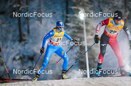 28.11.2021, Ruka, Finland (FIN): Caterina Ganz (ITA), Masako Ishida (JPN), (l-r)  - FIS world cup cross-country, pursuit women, Ruka (FIN). www.nordicfocus.com. © Modica/NordicFocus. Every downloaded picture is fee-liable.