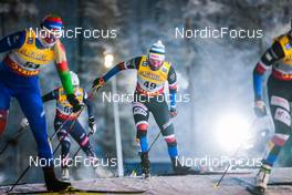 28.11.2021, Ruka, Finland (FIN): Hanna Karaliova (BLR), Novie Mccabe (USA), Petra Novakova (CZE), (l-r)  - FIS world cup cross-country, pursuit women, Ruka (FIN). www.nordicfocus.com. © Modica/NordicFocus. Every downloaded picture is fee-liable.
