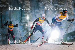 28.11.2021, Ruka, Finland (FIN): Caitlin Patterson (USA), Julia Kern (USA), Eveliina Piippo (FIN), (l-r)  - FIS world cup cross-country, pursuit women, Ruka (FIN). www.nordicfocus.com. © Modica/NordicFocus. Every downloaded picture is fee-liable.