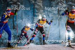 28.11.2021, Ruka, Finland (FIN): Novie Mccabe (USA), Petra Novakova (CZE), Katerina Janatova (CZE), (l-r)  - FIS world cup cross-country, pursuit women, Ruka (FIN). www.nordicfocus.com. © Modica/NordicFocus. Every downloaded picture is fee-liable.