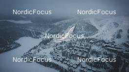 25.11.2021, Ruka, Finland (FIN): Aerial View of RukaÕs Stadium - FIS world cup cross-country, training, Ruka (FIN). www.nordicfocus.com. © Modica/NordicFocus. Every downloaded picture is fee-liable.