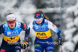 04.12.2021, Lillehammer, Norway (NOR): Victoria Carl (GER), Maaret Pajunoja (FIN), (l-r)  - FIS world cup cross-country, 10km women, Lillehammer (NOR). www.nordicfocus.com. © Thibaut/NordicFocus. Every downloaded picture is fee-liable.
