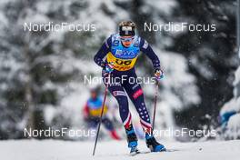 04.12.2021, Lillehammer, Norway (NOR): Jessie Diggins (USA) - FIS world cup cross-country, 10km women, Lillehammer (NOR). www.nordicfocus.com. © Thibaut/NordicFocus. Every downloaded picture is fee-liable.