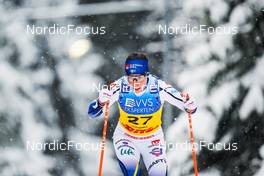 04.12.2021, Lillehammer, Norway (NOR): Charlotte Kalla (SWE) - FIS world cup cross-country, 10km women, Lillehammer (NOR). www.nordicfocus.com. © Thibaut/NordicFocus. Every downloaded picture is fee-liable.
