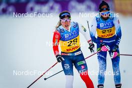 04.12.2021, Lillehammer, Norway (NOR): Helene Marie Fossesholm (NOR), Anne Kylloenen (FIN), (l-r)  - FIS world cup cross-country, 10km women, Lillehammer (NOR). www.nordicfocus.com. © Thibaut/NordicFocus. Every downloaded picture is fee-liable.