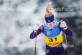 04.12.2021, Lillehammer, Norway (NOR): Sophia Laukli (USA) - FIS world cup cross-country, 10km women, Lillehammer (NOR). www.nordicfocus.com. © Thibaut/NordicFocus. Every downloaded picture is fee-liable.