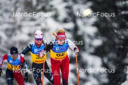 04.12.2021, Lillehammer, Norway (NOR): Masako Ishida (JPN), Cendrine Browne (CAN), Teresa Stadlober (AUT), (l-r)  - FIS world cup cross-country, 10km women, Lillehammer (NOR). www.nordicfocus.com. © Thibaut/NordicFocus. Every downloaded picture is fee-liable.