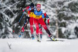 04.12.2021, Lillehammer, Norway (NOR): Teresa Stadlober (AUT), Masako Ishida (JPN), Cendrine Browne (CAN), (l-r)  - FIS world cup cross-country, 10km women, Lillehammer (NOR). www.nordicfocus.com. © Thibaut/NordicFocus. Every downloaded picture is fee-liable.