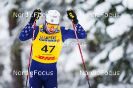 04.12.2021, Lillehammer, Norway (NOR): Ben Ogden (USA) - FIS world cup cross-country, 15km men, Lillehammer (NOR). www.nordicfocus.com. © Thibaut/NordicFocus. Every downloaded picture is fee-liable.