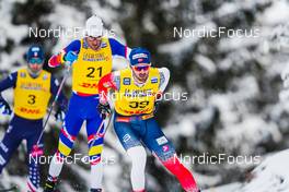04.12.2021, Lillehammer, Norway (NOR): Hunter Wonders (USA), Ireneu Esteve Altimiras (AND), Hans Christer Holund (NOR), (l-r)  - FIS world cup cross-country, 15km men, Lillehammer (NOR). www.nordicfocus.com. © Thibaut/NordicFocus. Every downloaded picture is fee-liable.