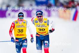 04.12.2021, Lillehammer, Norway (NOR): Sjur Roethe (NOR), Hans Christer Holund (NOR), (l-r)  - FIS world cup cross-country, 15km men, Lillehammer (NOR). www.nordicfocus.com. © Thibaut/NordicFocus. Every downloaded picture is fee-liable.
