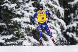 04.12.2021, Lillehammer, Norway (NOR): Scott Patterson (USA) - FIS world cup cross-country, 15km men, Lillehammer (NOR). www.nordicfocus.com. © Thibaut/NordicFocus. Every downloaded picture is fee-liable.