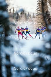 03.12.2021, Lillehammer, Norway (NOR): Hristina Matsokina (RUS), Pia Fink (GER), Kathrine Rolsted Harsem (NOR), Elisa Brocard (ITA), Johanna Hagstroem (SWE), (l-r)  - FIS world cup cross-country, individual sprint, Lillehammer (NOR). www.nordicfocus.com. © Modica/NordicFocus. Every downloaded picture is fee-liable.