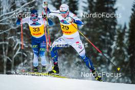 03.12.2021, Lillehammer, Norway (NOR): Lauri Vuorinen (FIN), Anton Persson (SWE), (l-r)  - FIS world cup cross-country, individual sprint, Lillehammer (NOR). www.nordicfocus.com. © Modica/NordicFocus. Every downloaded picture is fee-liable.