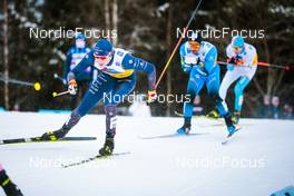 03.12.2021, Lillehammer, Norway (NOR): Even Northug (NOR), Richard Jouve (FRA), Thomas Helland Larsen (NOR), (l-r)  - FIS world cup cross-country, individual sprint, Lillehammer (NOR). www.nordicfocus.com. © Modica/NordicFocus. Every downloaded picture is fee-liable.