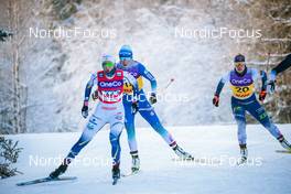 03.12.2021, Lillehammer, Norway (NOR): Maja Dahlqvist (SWE), Anamarija Lampic (SLO), Jasmi Joensuu (FIN), (l-r)  - FIS world cup cross-country, individual sprint, Lillehammer (NOR). www.nordicfocus.com. © Modica/NordicFocus. Every downloaded picture is fee-liable.