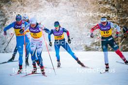 03.12.2021, Lillehammer, Norway (NOR): Greta Laurent (ITA), Emma Ribom (SWE), Laurien Van Der Graaff (SUI), Mathilde Myhrvold (NOR), (l-r)  - FIS world cup cross-country, individual sprint, Lillehammer (NOR). www.nordicfocus.com. © Modica/NordicFocus. Every downloaded picture is fee-liable.