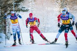 03.12.2021, Lillehammer, Norway (NOR): Johanna Hagstroem (SWE), Hristina Matsokina (RUS), Lotta Udnes Weng (NOR), (l-r)  - FIS world cup cross-country, individual sprint, Lillehammer (NOR). www.nordicfocus.com. © Modica/NordicFocus. Every downloaded picture is fee-liable.
