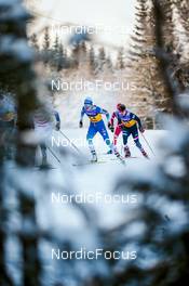 03.12.2021, Lillehammer, Norway (NOR): Maja Dahlqvist (SWE), Anamarija Lampic (SLO), Hannah Halvorsen (USA), Tatiana Sorina (RUS), (l-r)  - FIS world cup cross-country, individual sprint, Lillehammer (NOR). www.nordicfocus.com. © Modica/NordicFocus. Every downloaded picture is fee-liable.