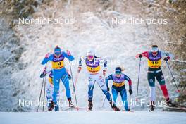 03.12.2021, Lillehammer, Norway (NOR): Louise Lindstroem (SWE), Greta Laurent (ITA), Emma Ribom (SWE), Laurien Van Der Graaff (SUI), Mathilde Myhrvold (NOR), (l-r)  - FIS world cup cross-country, individual sprint, Lillehammer (NOR). www.nordicfocus.com. © Modica/NordicFocus. Every downloaded picture is fee-liable.