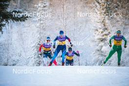 03.12.2021, Lillehammer, Norway (NOR): Ane Appelkvist Stenseth (NOR), Nadine Faehndrich (SUI), Rosie Brennan (USA), Anikken Gjerde Alnaes (NOR), (l-r)  - FIS world cup cross-country, individual sprint, Lillehammer (NOR). www.nordicfocus.com. © Modica/NordicFocus. Every downloaded picture is fee-liable.