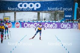 03.12.2021, Lillehammer, Norway (NOR): Tiril Udnes Weng (NOR), Anamarija Lampic (SLO), Rosie Brennan (USA), (l-r)  - FIS world cup cross-country, individual sprint, Lillehammer (NOR). www.nordicfocus.com. © Modica/NordicFocus. Every downloaded picture is fee-liable.
