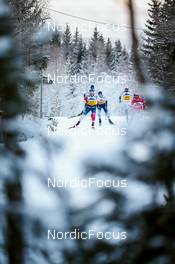 03.12.2021, Lillehammer, Norway (NOR): Haakon Skaanes (NOR), George Ersson (SWE), Alexander Terentev (RUS), Finn Haagen Krogh (NOR), (l-r)  - FIS world cup cross-country, individual sprint, Lillehammer (NOR). www.nordicfocus.com. © Modica/NordicFocus. Every downloaded picture is fee-liable.