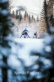 03.12.2021, Lillehammer, Norway (NOR): Rosie Brennan (USA), Nadine Faehndrich (SUI), Maiken Caspersen Falla (NOR), Anikken Gjerde Alnaes (NOR), (l-r)  - FIS world cup cross-country, individual sprint, Lillehammer (NOR). www.nordicfocus.com. © Modica/NordicFocus. Every downloaded picture is fee-liable.