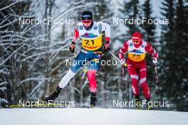 03.12.2021, Lillehammer, Norway (NOR): Johannes Hoesflot Klaebo (NOR), Gleb Retivykh (RUS), (l-r)  - FIS world cup cross-country, individual sprint, Lillehammer (NOR). www.nordicfocus.com. © Modica/NordicFocus. Every downloaded picture is fee-liable.