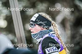 03.12.2021, Lillehammer, Norway (NOR): Jessie Diggins (USA) - FIS world cup cross-country, individual sprint, Lillehammer (NOR). www.nordicfocus.com. © Modica/NordicFocus. Every downloaded picture is fee-liable.