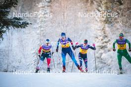 03.12.2021, Lillehammer, Norway (NOR): Ane Appelkvist Stenseth (NOR), Nadine Faehndrich (SUI), Rosie Brennan (USA), Anikken Gjerde Alnaes (NOR), (l-r)  - FIS world cup cross-country, individual sprint, Lillehammer (NOR). www.nordicfocus.com. © Modica/NordicFocus. Every downloaded picture is fee-liable.