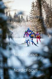 03.12.2021, Lillehammer, Norway (NOR): Kristine Stavaas Skistad (NOR), Jasmi Joensuu (FIN), Anamarija Lampic (SLO), Maja Dahlqvist (SWE), Hannah Halvorsen (USA), Tatiana Sorina (RUS), (l-r)  - FIS world cup cross-country, individual sprint, Lillehammer (NOR). www.nordicfocus.com. © Modica/NordicFocus. Every downloaded picture is fee-liable.