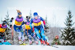 03.12.2021, Lillehammer, Norway (NOR): Tiril Udnes Weng (NOR), Jasmi Joensuu (FIN), Jessie Diggins (USA), Nadine Faehndrich (SUI), (l-r)  - FIS world cup cross-country, individual sprint, Lillehammer (NOR). www.nordicfocus.com. © Modica/NordicFocus. Every downloaded picture is fee-liable.