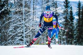 03.12.2021, Lillehammer, Norway (NOR): Hailey Swirbul (USA) - FIS world cup cross-country, individual sprint, Lillehammer (NOR). www.nordicfocus.com. © Modica/NordicFocus. Every downloaded picture is fee-liable.