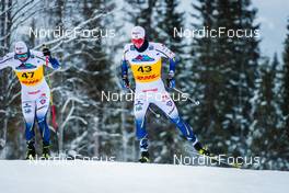 03.12.2021, Lillehammer, Norway (NOR): Gustaf Berglund (SWE), Johan Haeggstroem (SWE), (l-r)  - FIS world cup cross-country, individual sprint, Lillehammer (NOR). www.nordicfocus.com. © Modica/NordicFocus. Every downloaded picture is fee-liable.