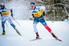 03.12.2021, Lillehammer, Norway (NOR): George Ersson (SWE), Haakon Skaanes (NOR), (l-r)  - FIS world cup cross-country, individual sprint, Lillehammer (NOR). www.nordicfocus.com. © Modica/NordicFocus. Every downloaded picture is fee-liable.